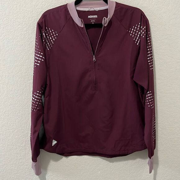 HOKA (NWOT) 1/2 Zip Wind Shell, Purple, Size M - Picture 2 of 8